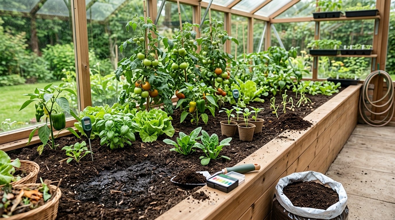 Greenhouse soil and fertility management cycle